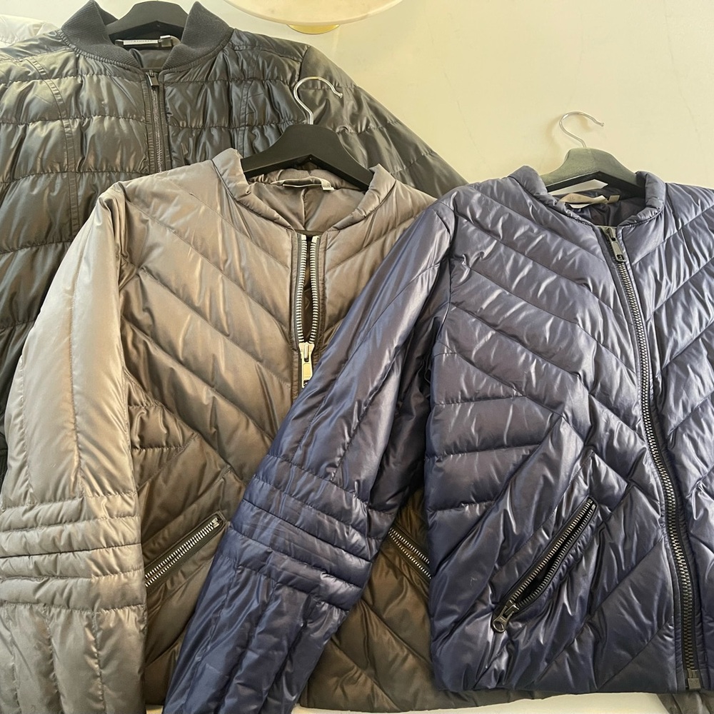 Athleta Bundle of five Women's Jackets -Black, Blue, Gray, Silver Size:M 
EUC - Picture 2 of 13